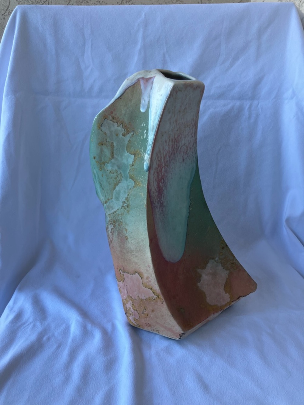 Tony Evans Raku Pottery Vase Signed/ Numbered 140